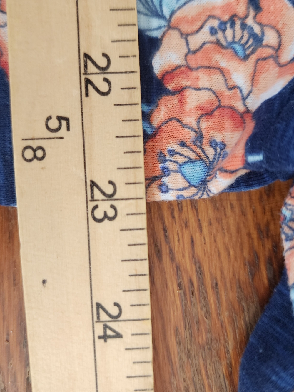 St. John's Bay Navy Floral Boatneck Tunic - Picture 4 of 4